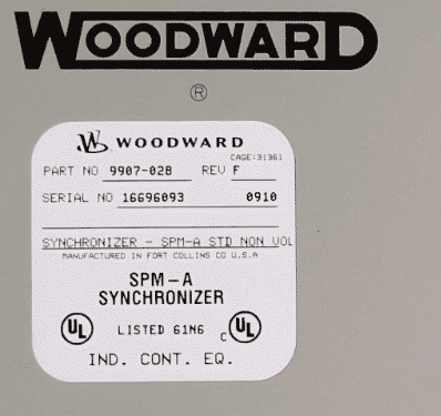 วู้ดเวิร์ด 9907-028 SPM-A STD NON-VOLTAGE MATCH (EMC) การประกอบ 50/60Hz