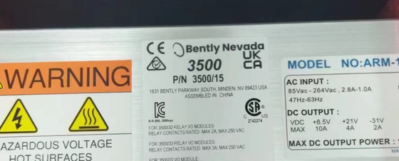 Bently Nevada 3500/15 106M1079-01 แหล่งไฟฟ้า มหาวิทยาลัย AC แหล่งไฟฟ้าโมดูล