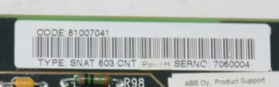 ABB SNAT603CNT 61007041H บอร์ดควบคุมในสต็อก