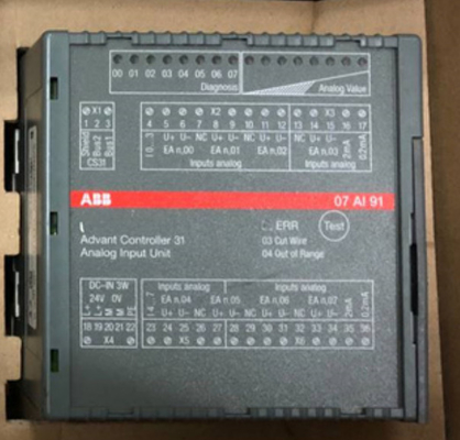 ABB 07AI91 GJR5251600R0202 07AI91 AC31 โมดูล I/O อานาล็อก 24 V DC