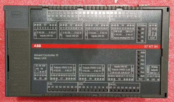 ABB 07KT94 GJR5252100R0101 แอดแวนท์คอนโทรลเลอร์ 31 หน่วยพื้นฐานในคลัง 07KT94