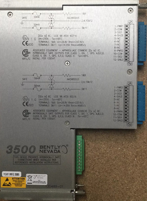 Bently Nevada 3500/42M-04-00 135489-01 โมดูล I/O พร้อมอุปกรณ์ป้องกันภายใน