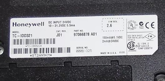 TC-IDD321 Honeywell Experion LS รายละเอียด I/O 32 หน่วยเข้าDCดิจิตอล