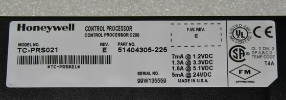 TC-PRS021 โมดูลพรอเซอร์ควบคุม Honeywell โมดูล C200 DCS Parts โมดูล PLC