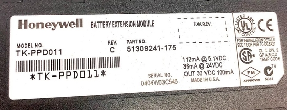TK-PPD011 Honeywell Battery Extension Module Rev C PLC Control Module หน่วยควบคุมแบตเตอรี่