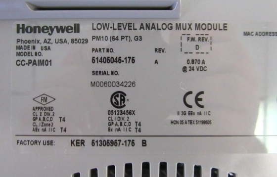 CC-PAIM01 Honeywell Low Level Mux IOTA Module โมดูลแบบแอนาล็อก Mux