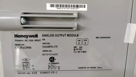 CC-PAON01 Honeywell Analog Output Module สําหรับ C300 เครื่องควบคุม PLC