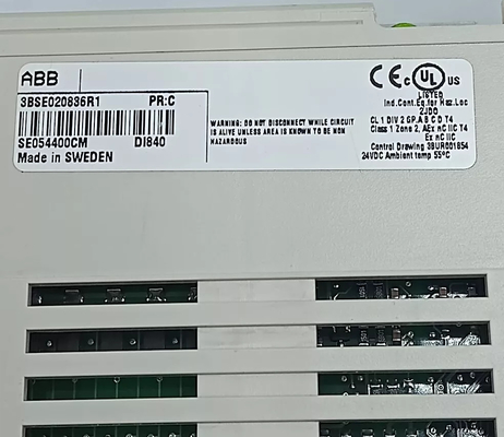ABB DI840 3BSE020836R1 ดิจิตอลอินทุต 24V S/R 16 ช่องโมดูลสําหรับ S800 I/O
