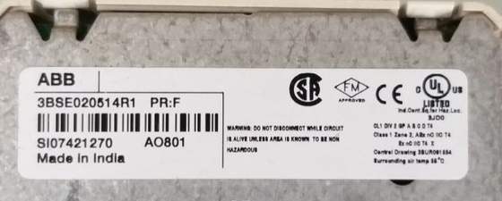 ABB AO801 3BSE020514R1 โมดูลออกแบบแอนาล็อก 8 ช่องทาง