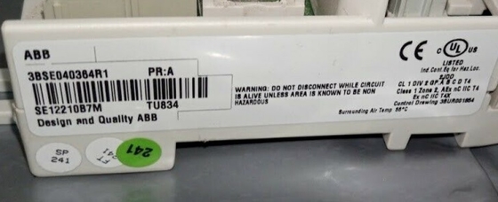 ABB TU834 3BSE040364R1 โมดูล I/O ที่ขยาย