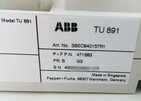 ABB TU891 3BSC840157R1 หน่วยปิดการติดตั้ง หน่วย PLC ในคลัง