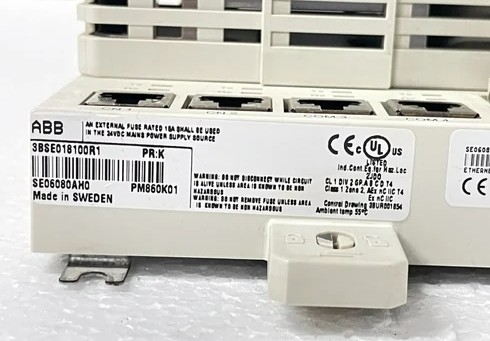 ABB PM860K01 3BSE018100R1 ชุดหน่วยประมวลผล AC 800M โมดูล PLC ในคลัง