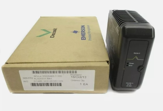 KJ3203X1-BA1 Emerson DI 32 ช่อง 24 VDC การ์ดติดต่อแห้ง