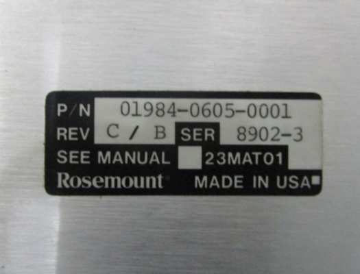 01984-0605-0001 Emerson MUX โมดูลพลังงานแรงดันสูง