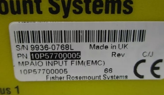 10P57700005 Emerson Interface Board อานาลิกอินไพท์ 16 จุด 4-20 mA