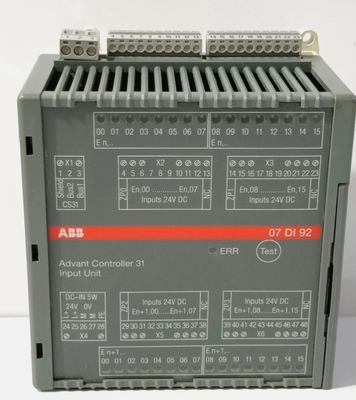 07DI92 GJR5252400R0101 ABB แอดวานท์ คอนโทรลเลอร์ 31 หน่วยข้อมูล 07 DI 92