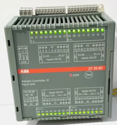 07DI92 GJR5252400R0101 ABB แอดวานท์ คอนโทรลเลอร์ 31 หน่วยข้อมูล 07 DI 92