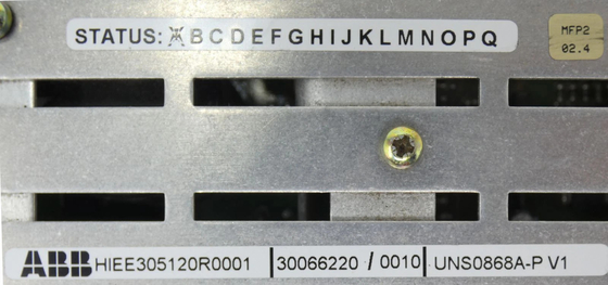 UNS0868A-P V1 HIEE305120R0001 ABB รุ่น A โมดูลจ่ายไฟ