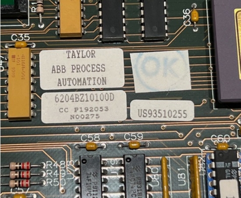 บอร์ด CPU ABB รุ่น 6204BZ10100D