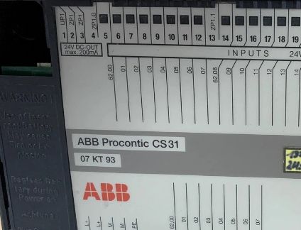 07KT93 GJR5251300R0101 ABB หน่วยประมวลผลกลาง