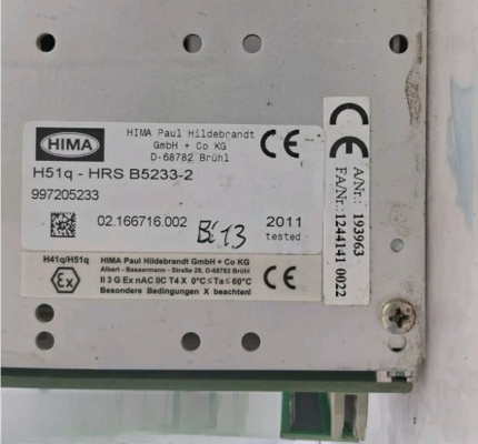 แร็ค H51Q-HRS B5233-2 HIMA