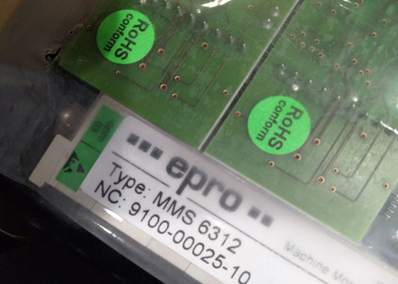 MMS6312 Dcs ระบบควบคุมแบบกระจาย Epro Mms 6312 Dual Channel Rotational Speed ​​Monitor