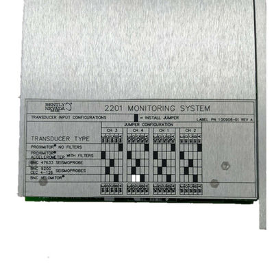 132419-01 Bently Nevada Parts 2201 ระบบตรวจสอบ Four Channel Monitor