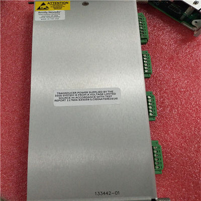 133442-01 Bently Nevada Parts 3500 โมดูลแร็ค I / O พร้อมจุดสิ้นสุดภายใน 3500/50