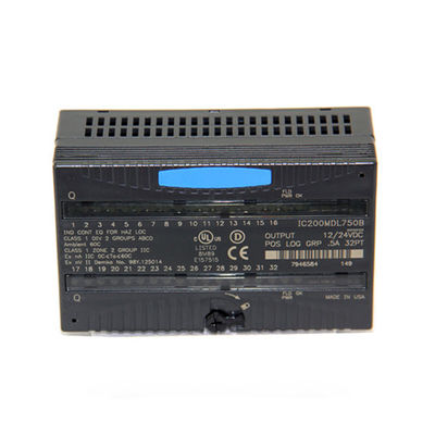 IC200MDL750 GE Fanuc PLC VersaMax Positive Logic Output Module 12/24VDC POS Logic จัดกลุ่ม 5A 32PT