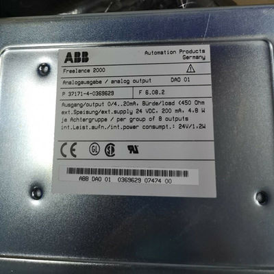 DAI01 ABB PLC อะไหล่อินพุตแบบอนาล็อก V3 โมดูล I / O แบบแร็คตาม Y0369628M