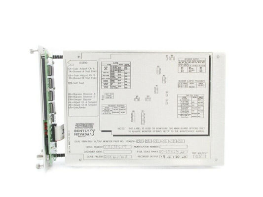 3300/16 Bently Nevada Parts System 3300 Series XY/GAP เครื่องตรวจสอบการสั่นสะเทือนแบบคู่