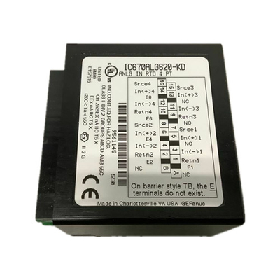 IC670ALG620 GE Fanuc GE การควบคุมภาคสนาม 4 ช่อง RTD อินพุตแบบอะนาล็อกแยก 3 สาย General Electric