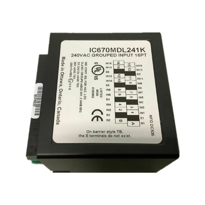 IC670MDL640 GE Fanuc GE ฟิลด์ I/O 24VDC Pos/Neg โมดูลอินพุตแบบไม่ต่อเนื่อง General Electric