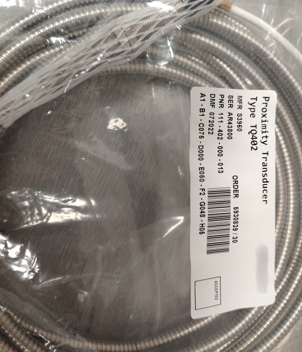 TQ402 111-402-000-013 สําหรับการวัดความสั่นสะเทือนสัมพันธ์และตําแหน่งแกนของหมุนหมุน