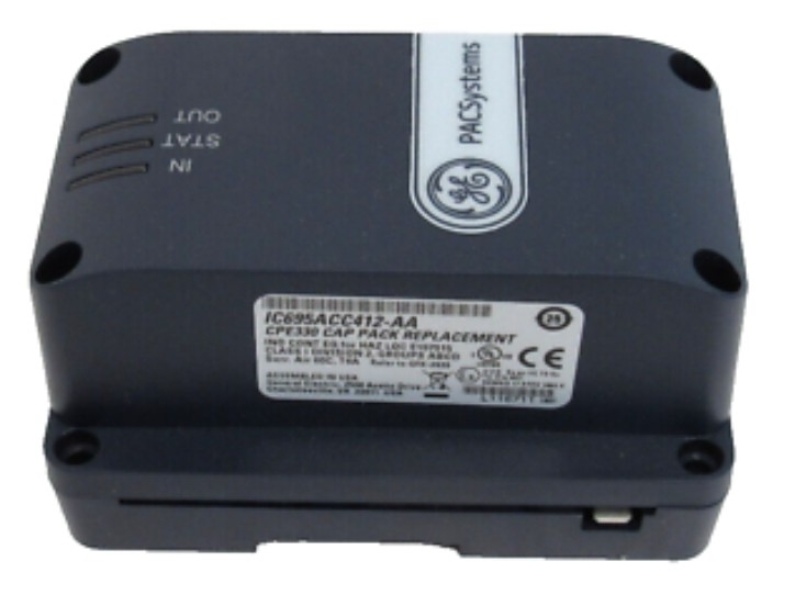 IC695ACC402 GE PACSystems RX3i Energy Pack อุปกรณ์เสริมโมดูล CPE330 RX3i เครื่องควบคุม CPU ระหว่างอัตราแปรปรวนหรือขาดไฟฟ้า