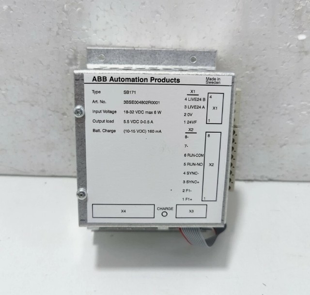 SB171 3BSE004802R1 ABB แหล่งไฟฟ้าสํารอง 12V 4 Ah สําหรับระบบควบคุมอุตสาหกรรม