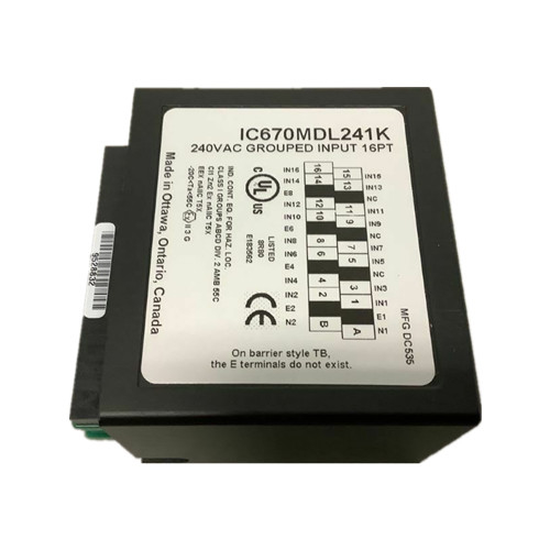 IC670MDL640 GE Fanuc GE ฟิลด์ I/O 24VDC Pos/Neg โมดูลอินพุตแบบไม่ต่อเนื่อง General Electric