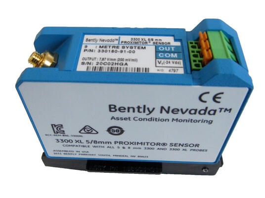 Bently Nevada 330180-91-00 3300 XL Proximitor Sensor สําหรับการวัดแบบไม่ติดต่อในระบบเซ็นเซอร์กระแสไฟฟ้า Eddy